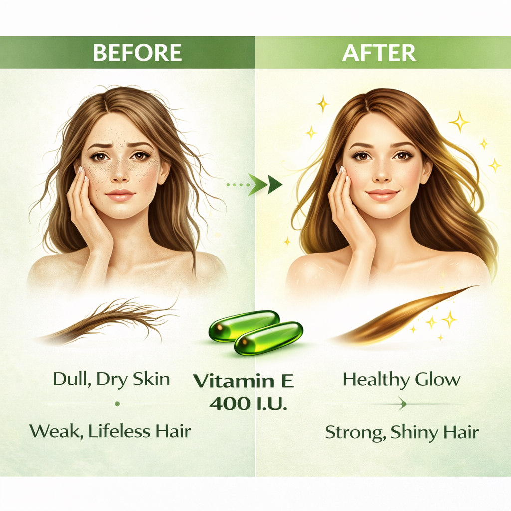 Vitamin E 400 I.U. Softgel Capsules – Natural Antioxidant Support
