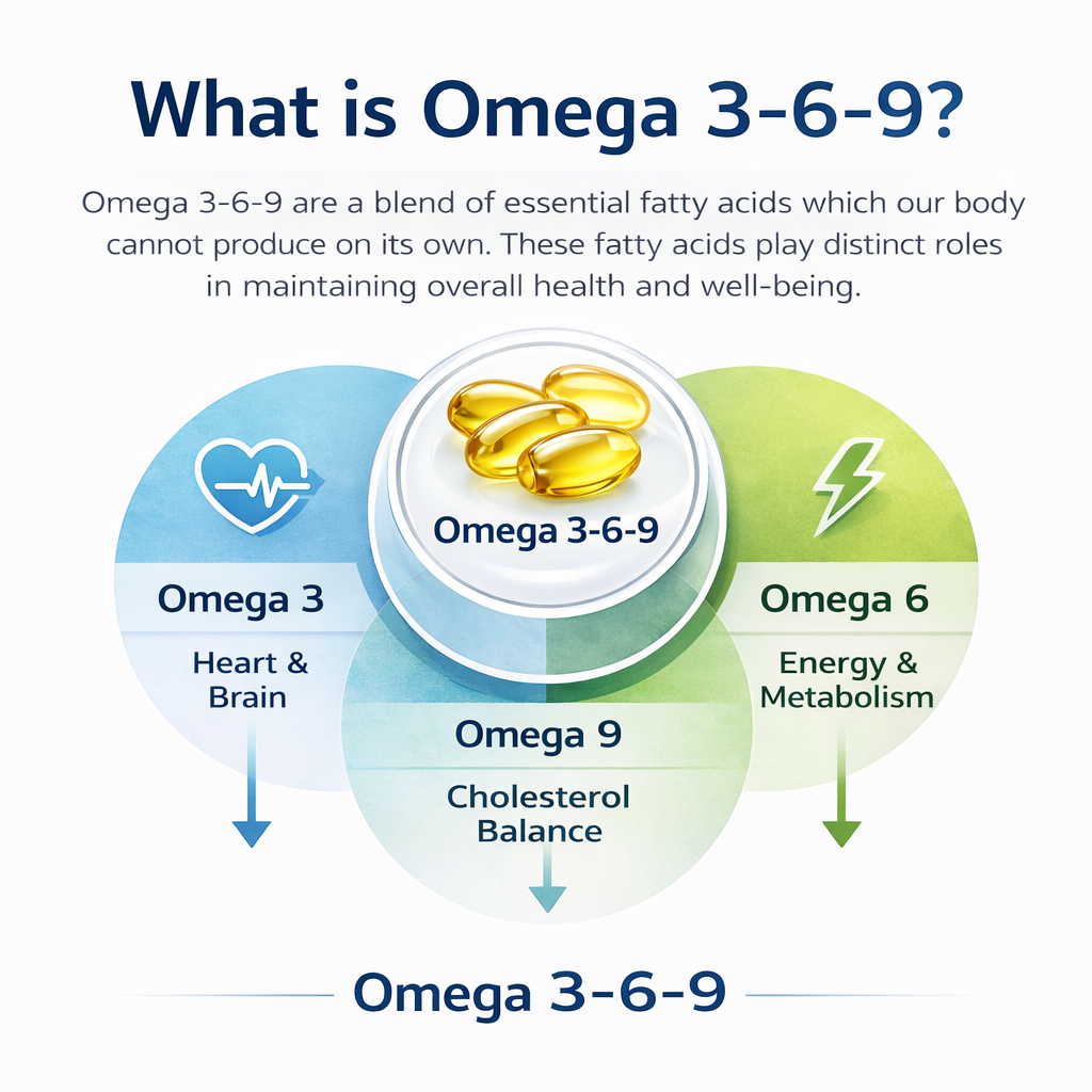 MAV-369 Omega 3-6-9 Softgel Capsules (550 mg)