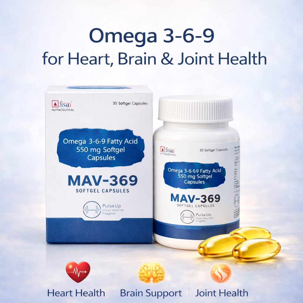 MAV-369 Omega 3-6-9 Softgel Capsules (550 mg)