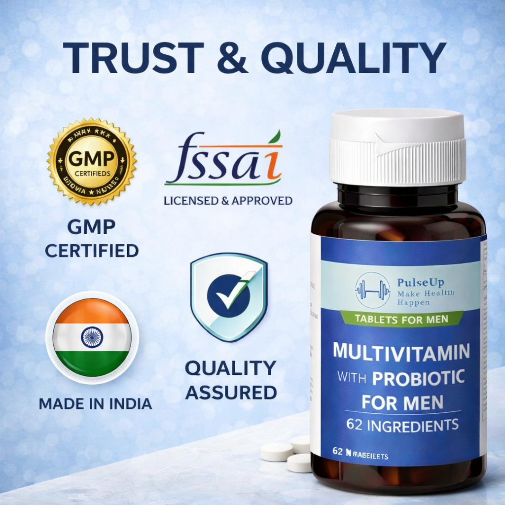 PulseUp Multivitamin for Men (62 Ingredients)