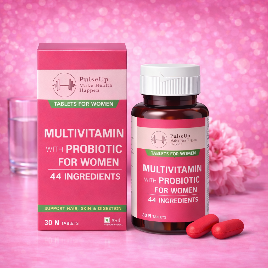 PulseUp Multivitamin with Probiotic for Women – 44 Ingredients for Daily Wellness