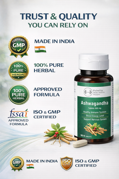 PulseUp Ashwagandha – Natural Strength Booster
