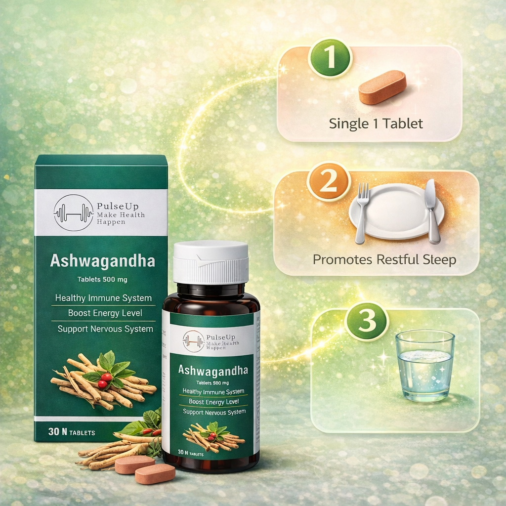 PulseUp Ashwagandha – Natural Strength Booster