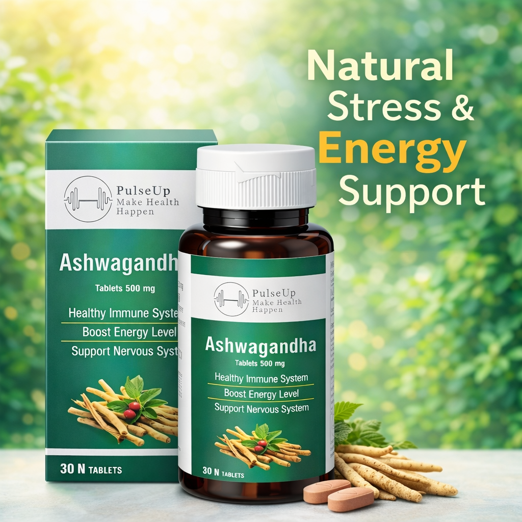 PulseUp Ashwagandha – Natural Strength Booster