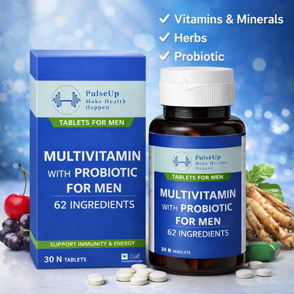 PulseUp Multivitamin for Men (62 Ingredients)