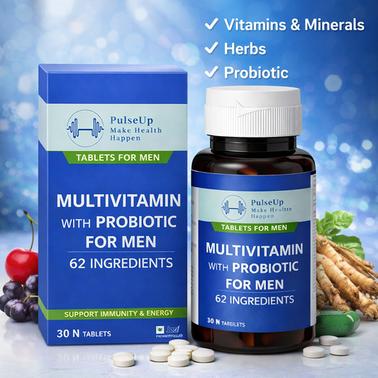 PulseUp Multivitamin for Men (62 Ingredients)
