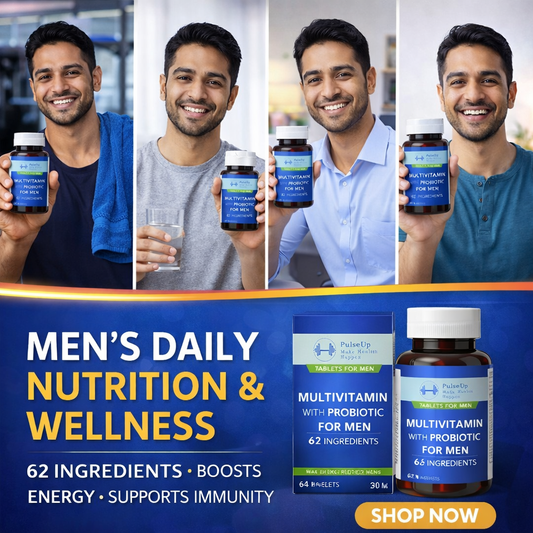 PulseUp Multivitamin for Men (62 Ingredients)